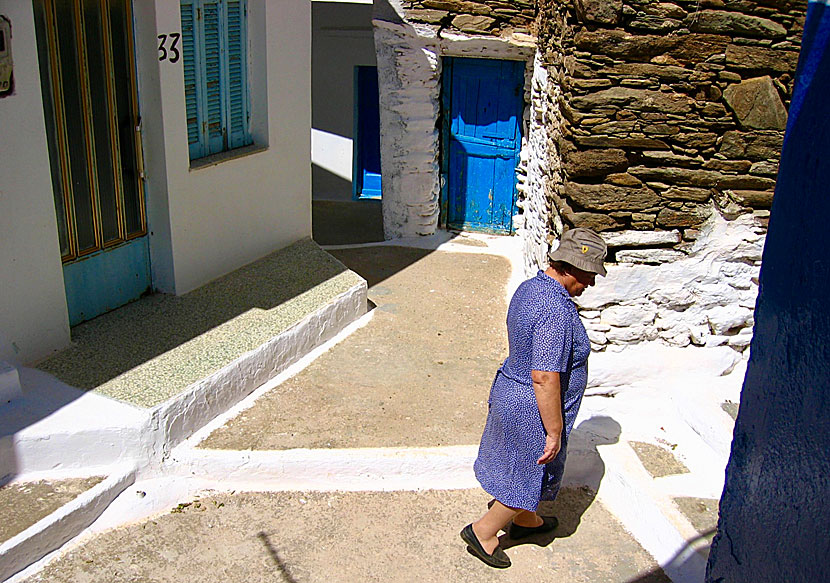 Den genuina byn Galani på Serifos i Kykladerna.