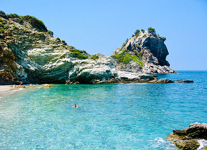Mamma Mia beach. Skopelos. Kreikka.