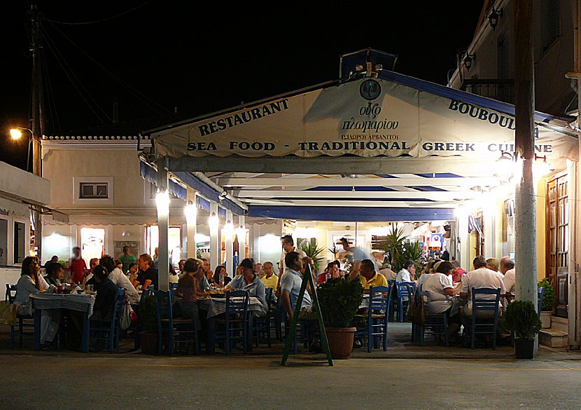 Restaurant Bouboulina är en av de bästa tavernorna på Spetses i Grekland.