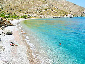 Lethra beach på Tilos.
