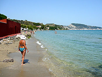 Argassi beach på Zakynthos.