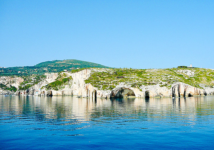 Blue Caves i Agios Nikolaos på norra Zakynthos.