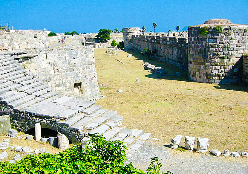 Riddarborgen Knights of Saint John i Kos stad i Grekland.