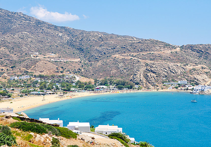 Mylopotas beach på Ios är en av grekiska övärldens finaste och mest mytomspunna stränder.