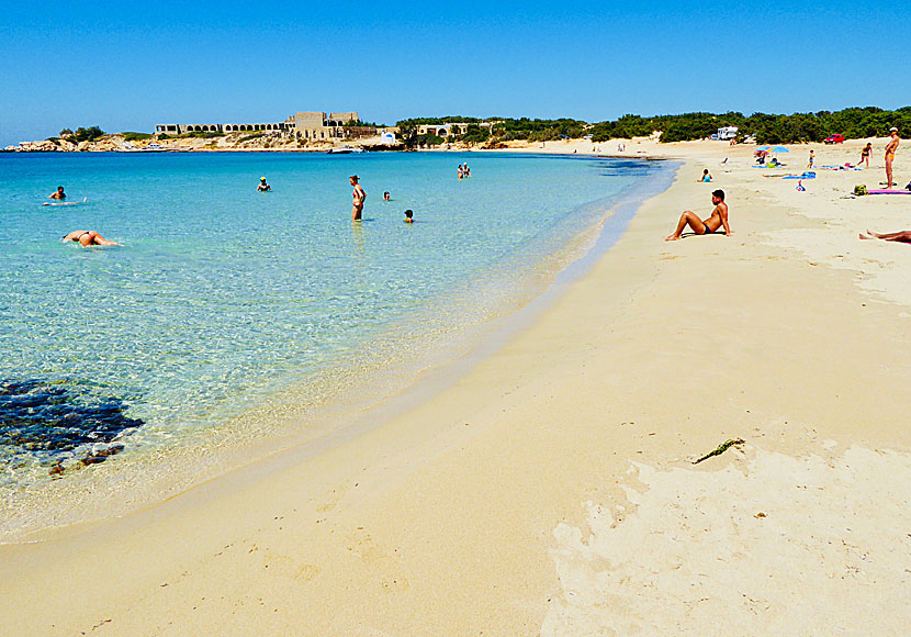 Sandstränderna i Aliko på södra Naxos är bland de bästa på hela ön.