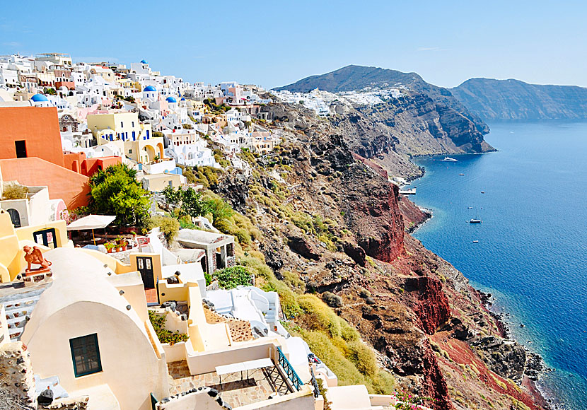Byarna Oia och Amoudia får du inte missa när du reser till Santorini i Grekland.