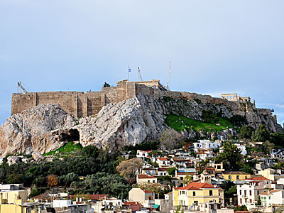 Bilder från Aten i Grekland. 