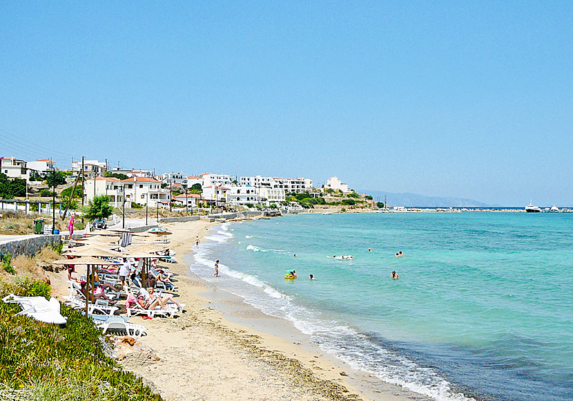 Stranden i Megalochori på Agistri i Grekland.