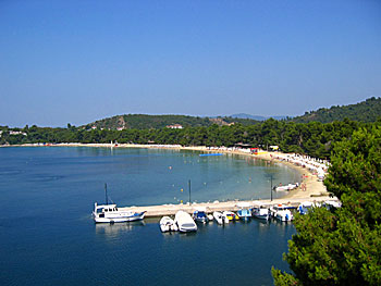 Ön Skiathos i ögruppen Sporaderna i Grekland.