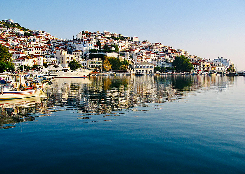 Skopelos stad är en av de finaste byarna i hela Grekland. 