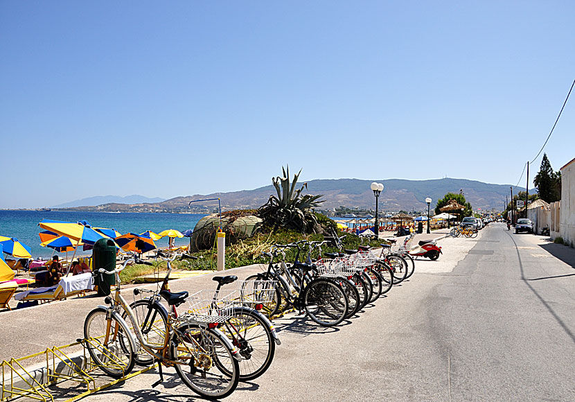 Hyra cykel och cykla på Kos i Grekland.