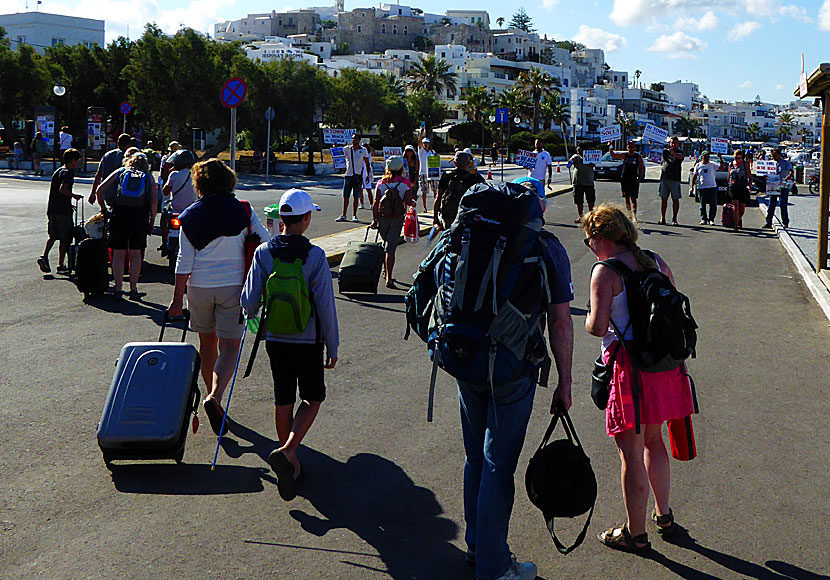 Många svenska barnfamiljer öluffar till Naxos och Koufonissi i Kykladerna.