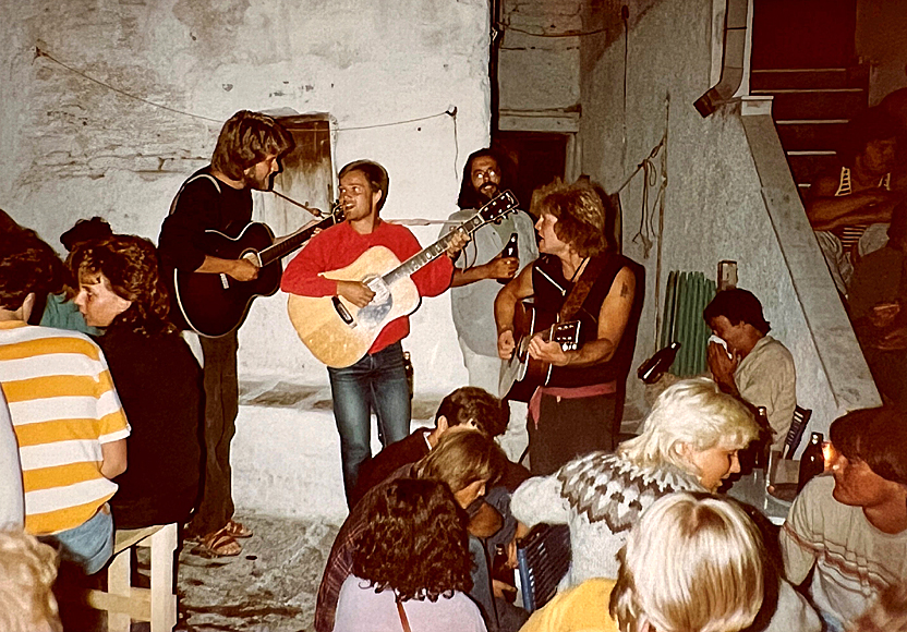 Ungdomar från hela världen öluffade i Grekland under 1980-talet. 