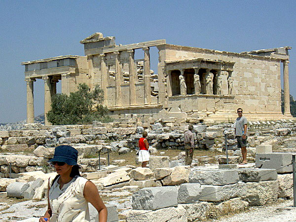 En helgedom i Akropolis.