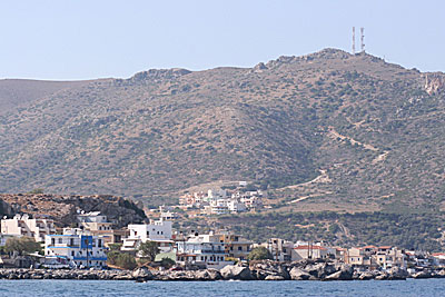 Östra sidan av Paleochora sett från Elafonissosbåten.
