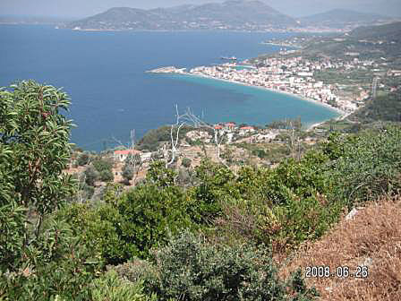 Samos. Utsikt över Kokkari .