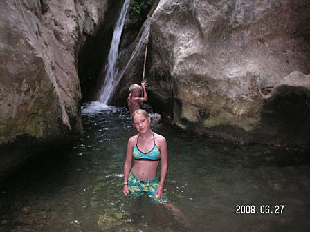 Samos. Potami vattenfall.