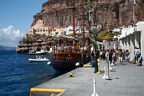 Hamnen i Fira. Santorini.