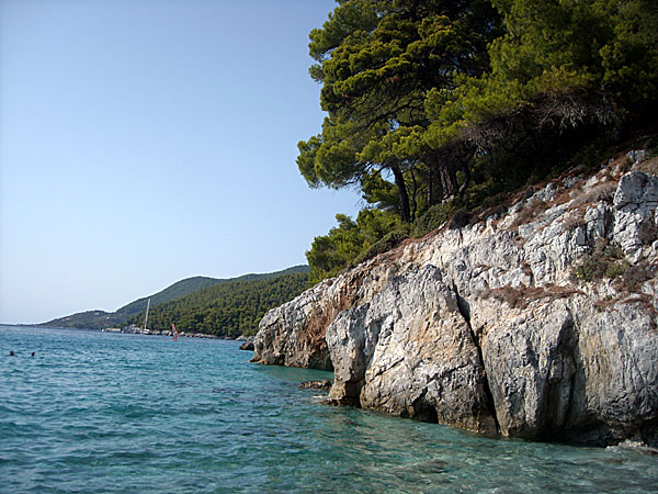 Klippbad på Skopelos.