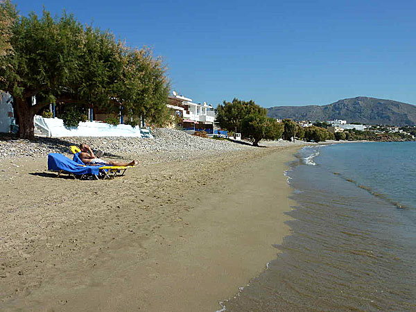 Stranden  i Makrigialos på Kreta.