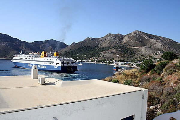 Blue Star Ferry i Livadua på Tilos.