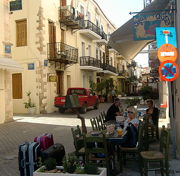 Restaurant Kardamili i Chania på Kreta.