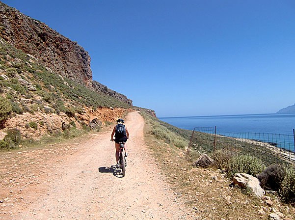 Cykla till Balos på Kreta.