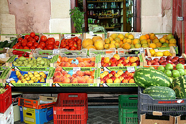 Frukt och grönsaker i Chania.