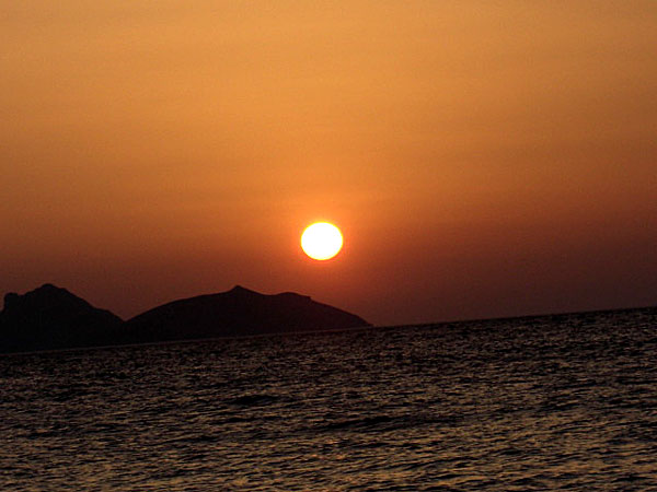 Solnedgång i Matala.