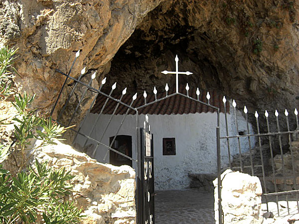 Kyrkor i Chora Sfakion på Kreta.