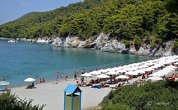 Mamma Mia stranden Kastani på Skopelos.