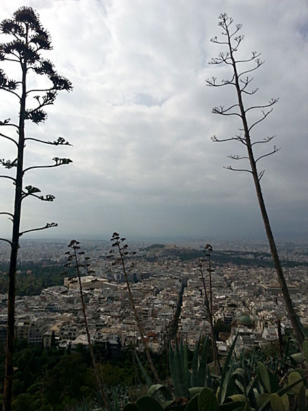 Utsikt från Lykavittos. Aten.
