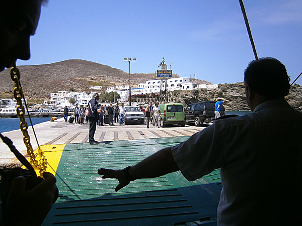 Hamnen på Folegandros.