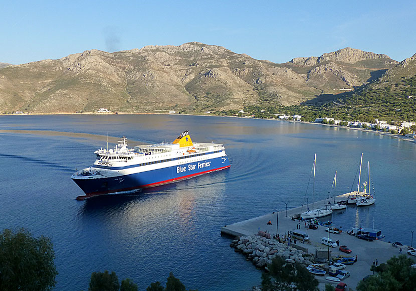 Blue Star Ferries. Tilos. Grekland.